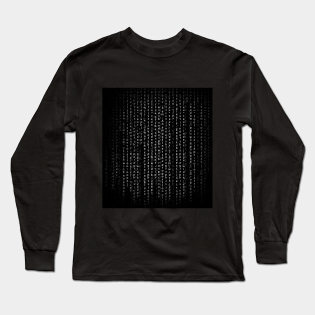 Computer coding background Long Sleeve T-Shirt by Spinkly